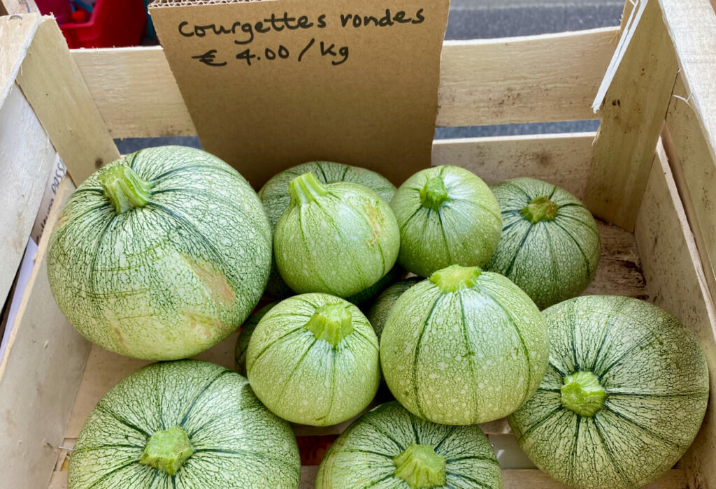 Courgettes rondes